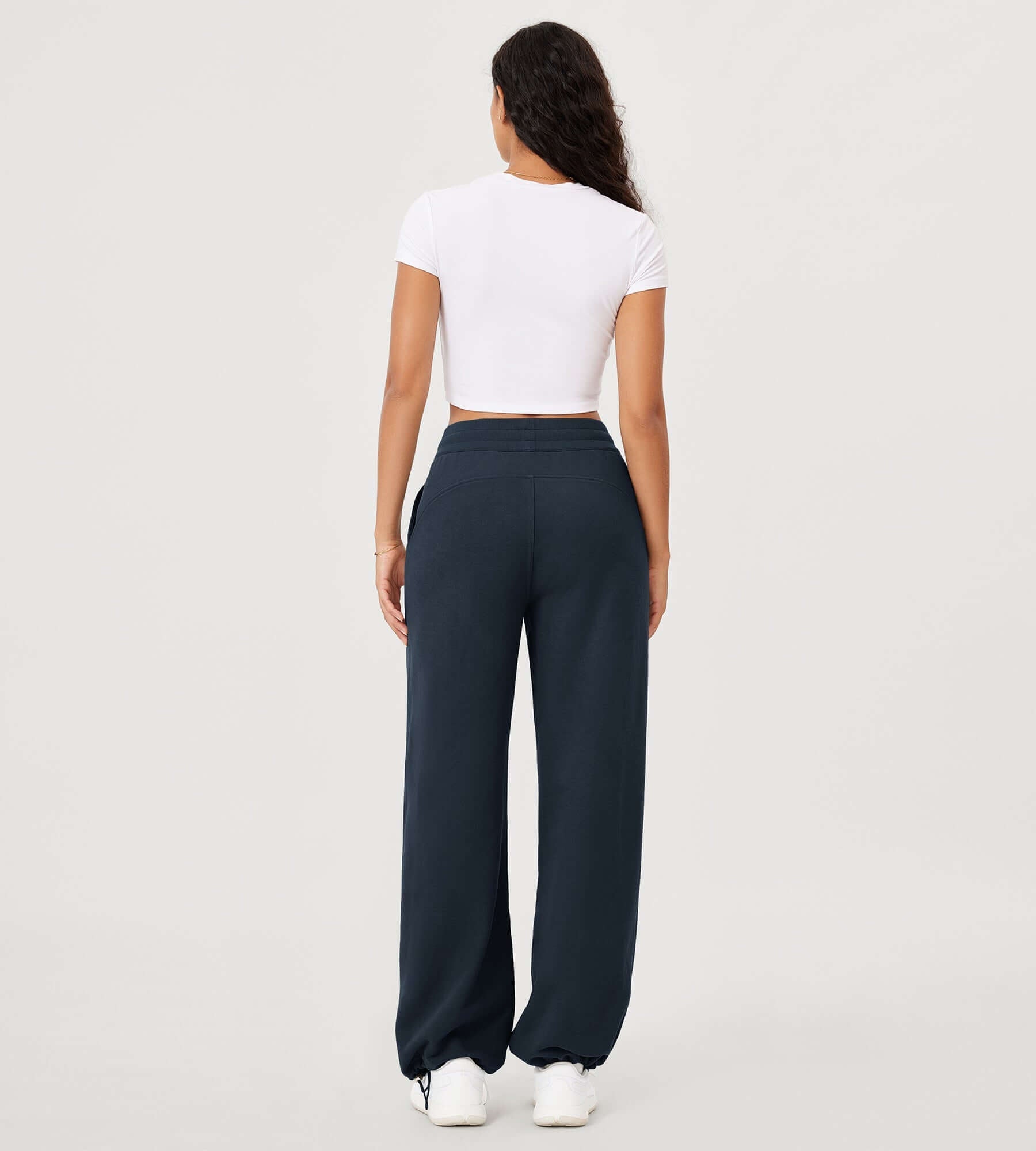 Fleece Lined Mid-Rise Jogger Pants with Pockets – ododos