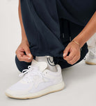 Fleece Lined Mid-Rise Relaxed Pull-On Jogger Pant with Pockets - ododos