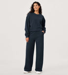 Fleece Lined Mid-Rise Relaxed Pull-On Jogger Pant with Pockets - ododos