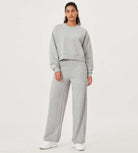 Fleece Lined Mid-Rise Relaxed Pull-On Jogger Pant with Pockets - ododos