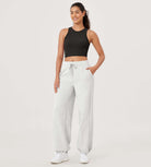 Fleece Lined Mid-Rise Relaxed Pull-On Jogger Pant with Pockets - ododos