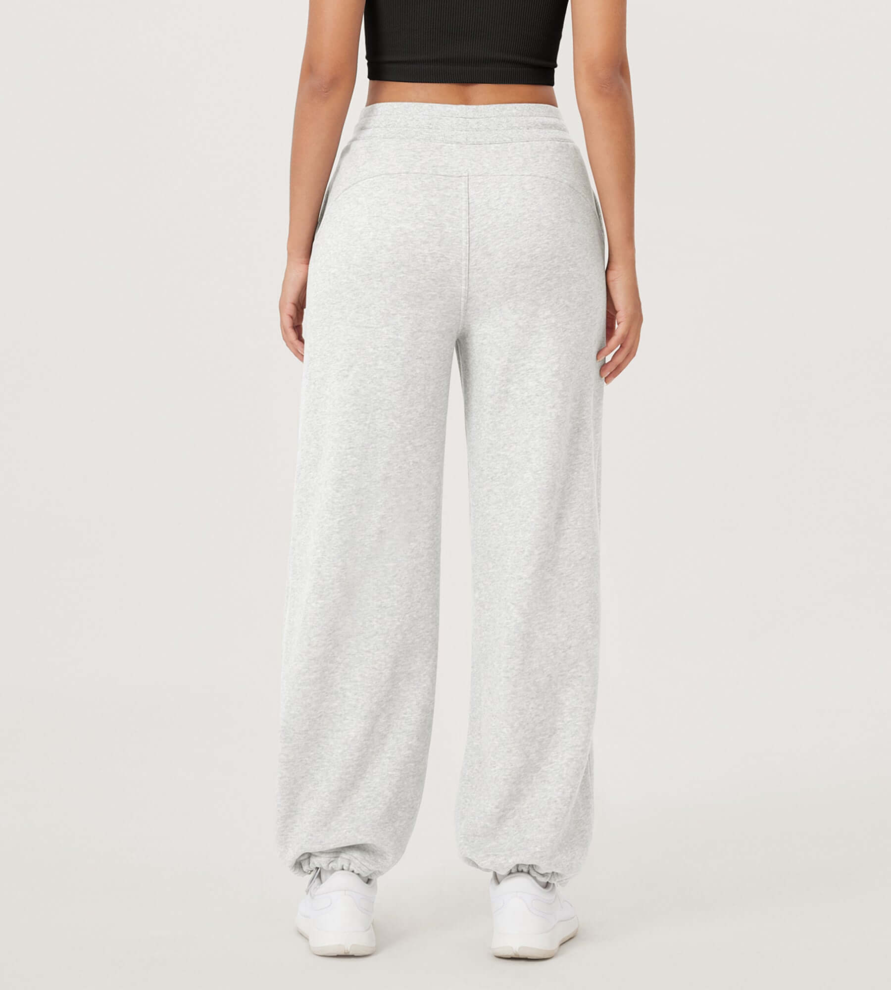 Fleece Lined Mid-Rise Relaxed Pull-On Jogger Pant with Pockets - ododos