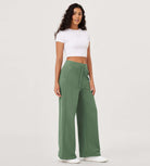 Fleece Lined Mid-Rise Relaxed Pull-On Jogger Pant with Pockets - ododos