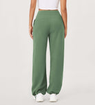 Fleece Lined Mid-Rise Relaxed Pull-On Jogger Pant with Pockets - ododos