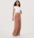 Fleece Lined Mid-Rise Relaxed Pull-On Jogger Pant with Pockets - ododos