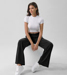 Chiffon Flowy Wide Leg Pants - ododos