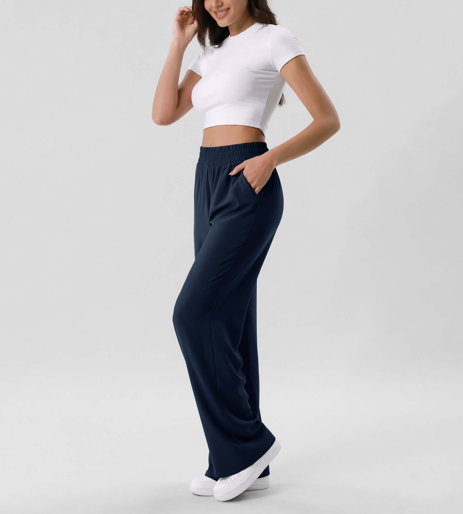 Chiffon Flowy Wide Leg Pants - Stylish Comfort – ododos