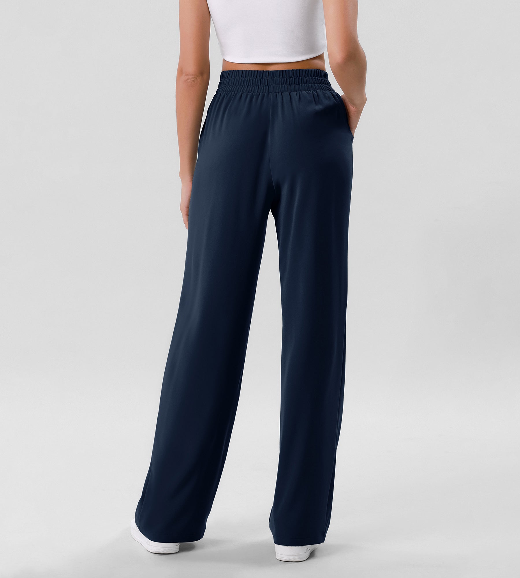 Chiffon Flowy Wide Leg Pants - ododos