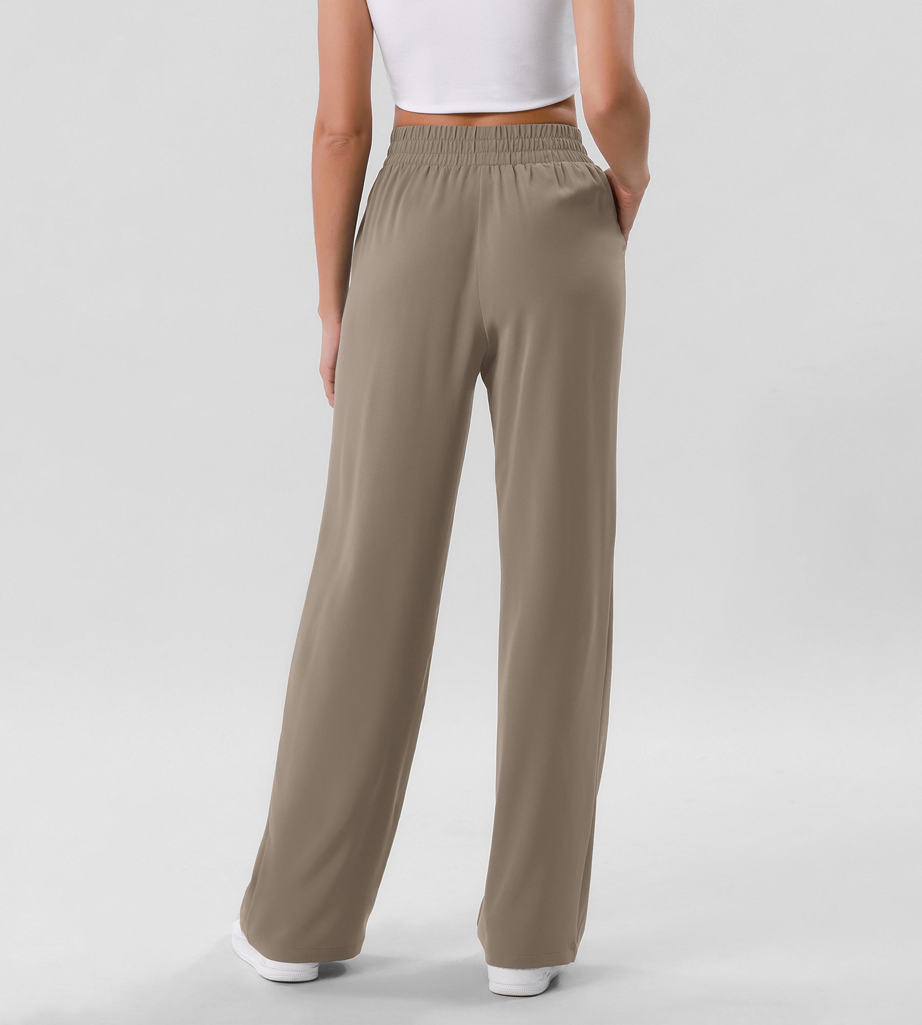 Chiffon Flowy Wide Leg Pants - ododos