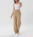 Chiffon Flowy Wide Leg Pants - ododos