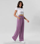 Chiffon Flowy Wide Leg Pants - ododos