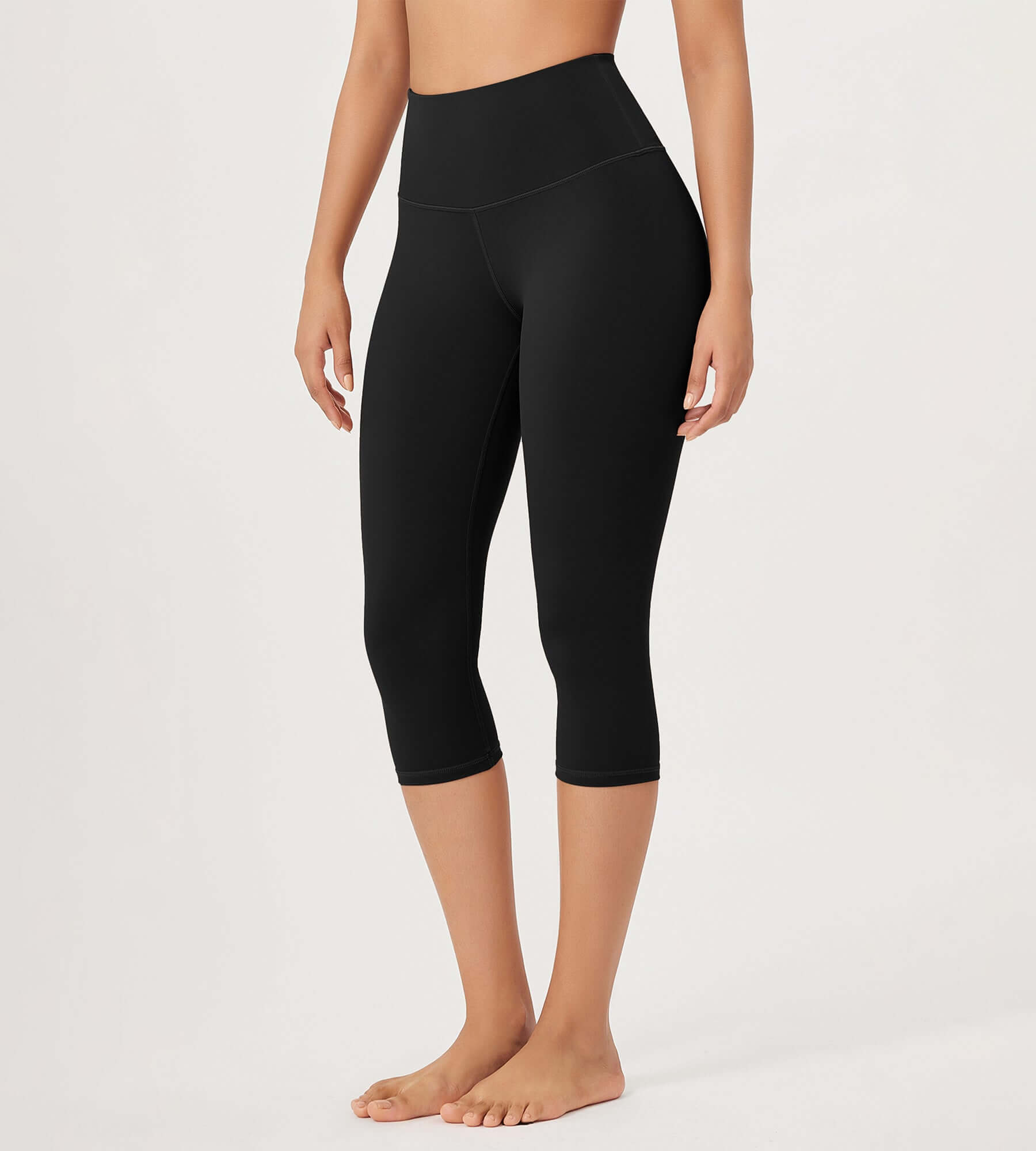 ODLEX 19 High Waist Knee Length Workout Athletic Running Capris Leggings - ododos