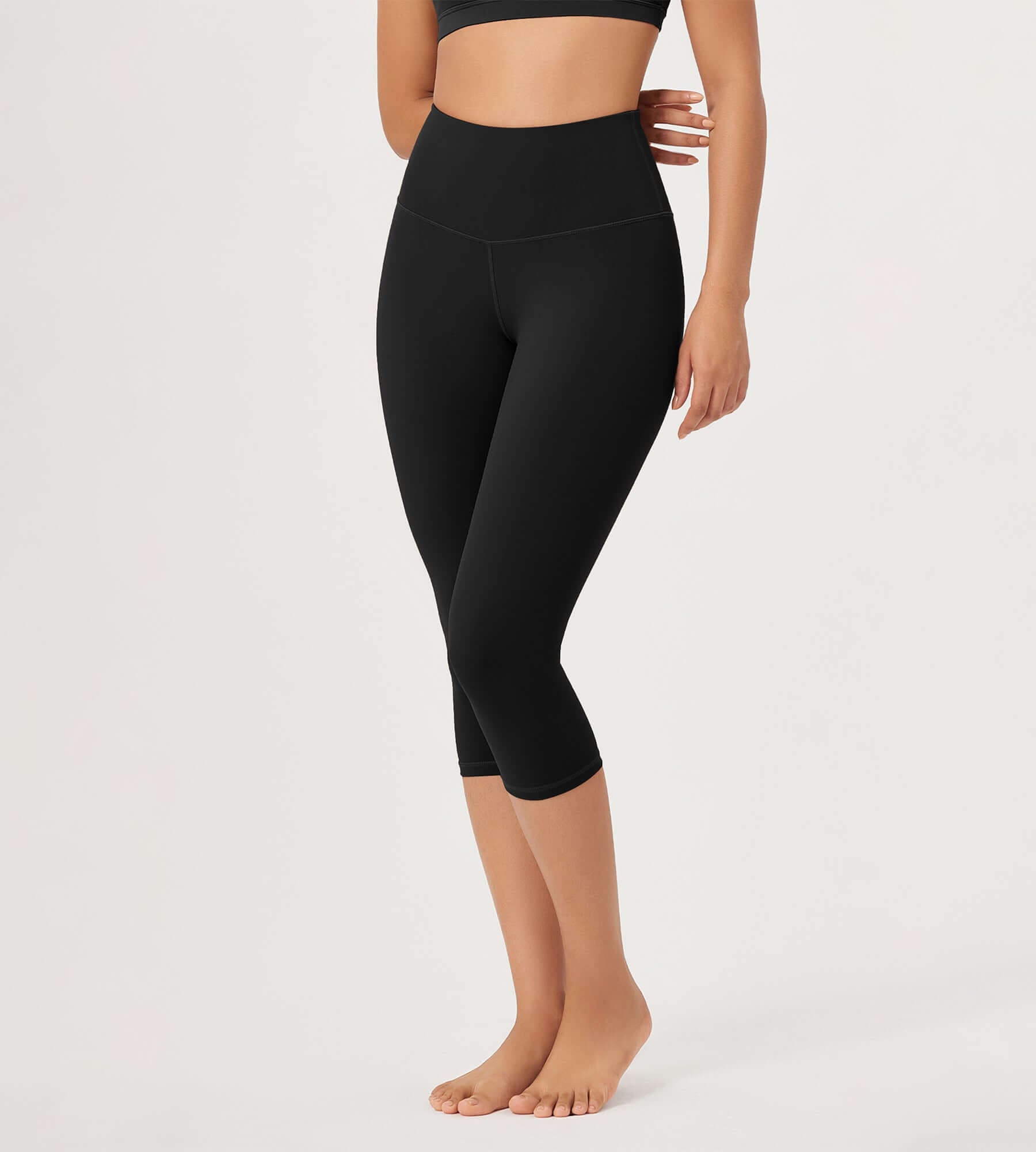 ODLEX 19 High Waist Knee Length Workout Athletic Running Capris Leggings - ododos