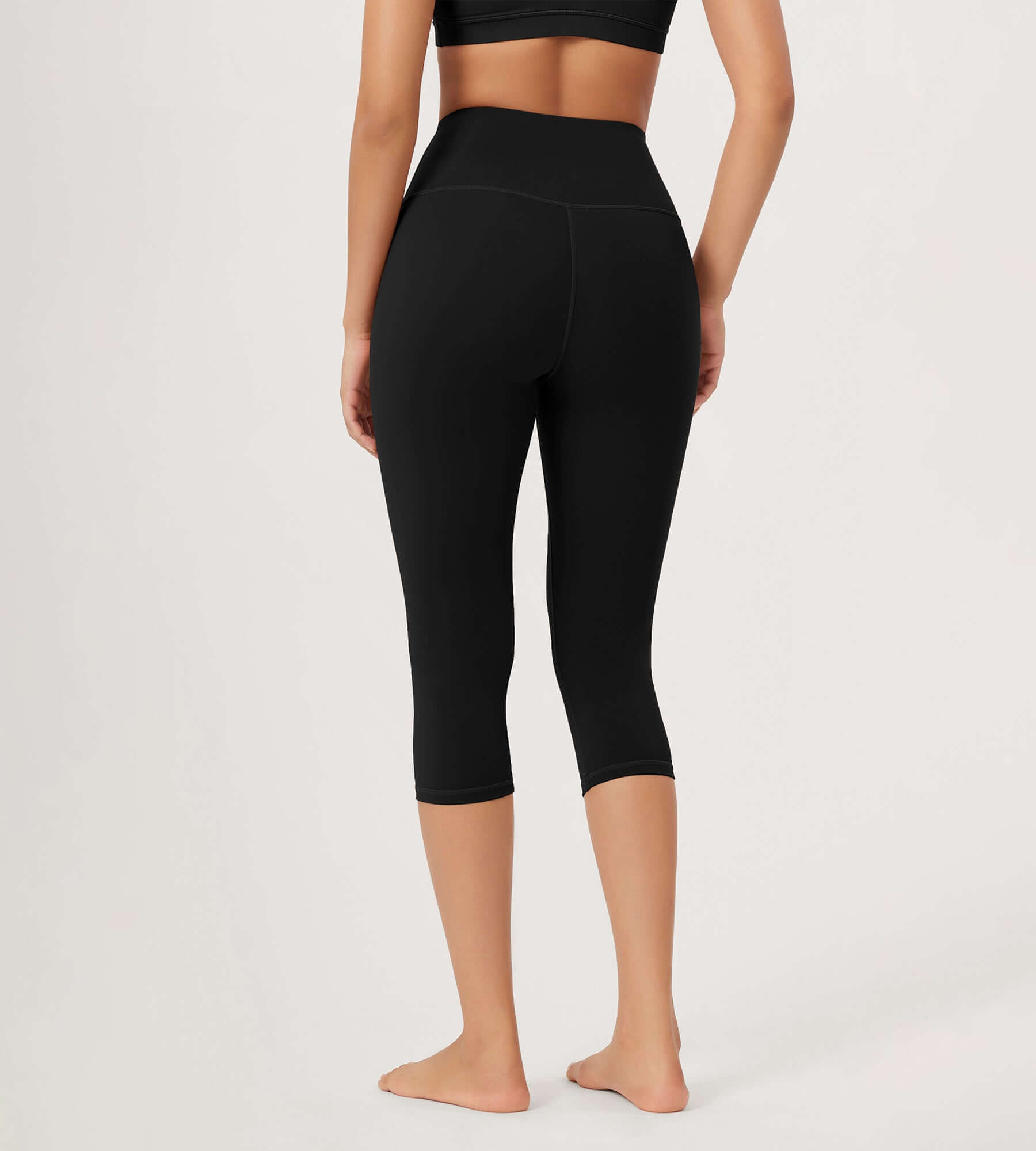 ODLEX 19 High Waist Knee Length Workout Athletic Running Capris Leggings - ododos