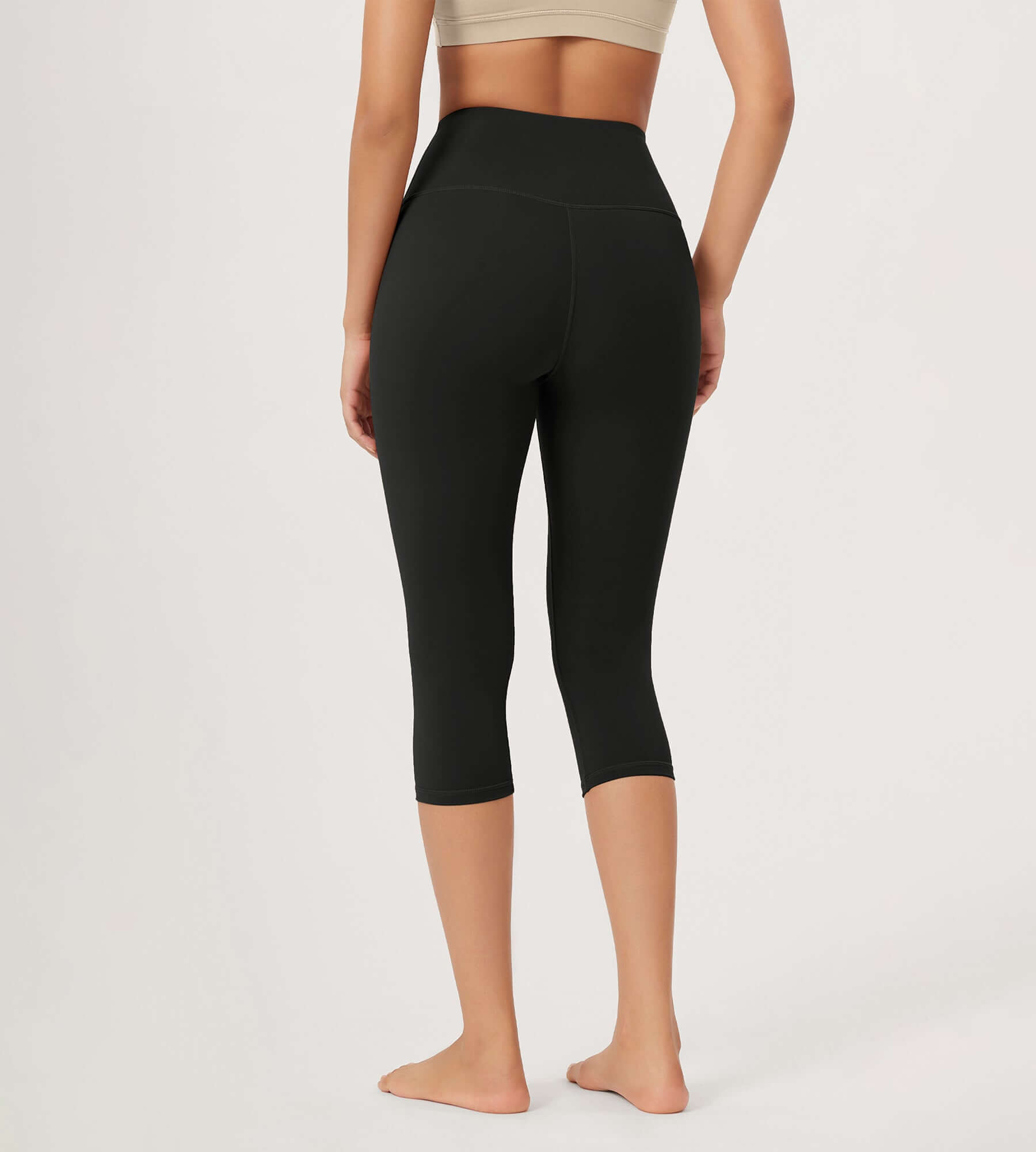 ODLEX 19 High Waist Knee Length Workout Athletic Running Capris Leggings - ododos