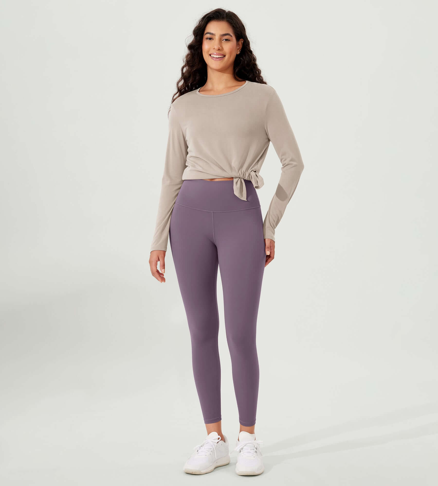 ODLEX 2-Pack 25 High Waist Workout Tummy Control Atheltic Leggings - ododos