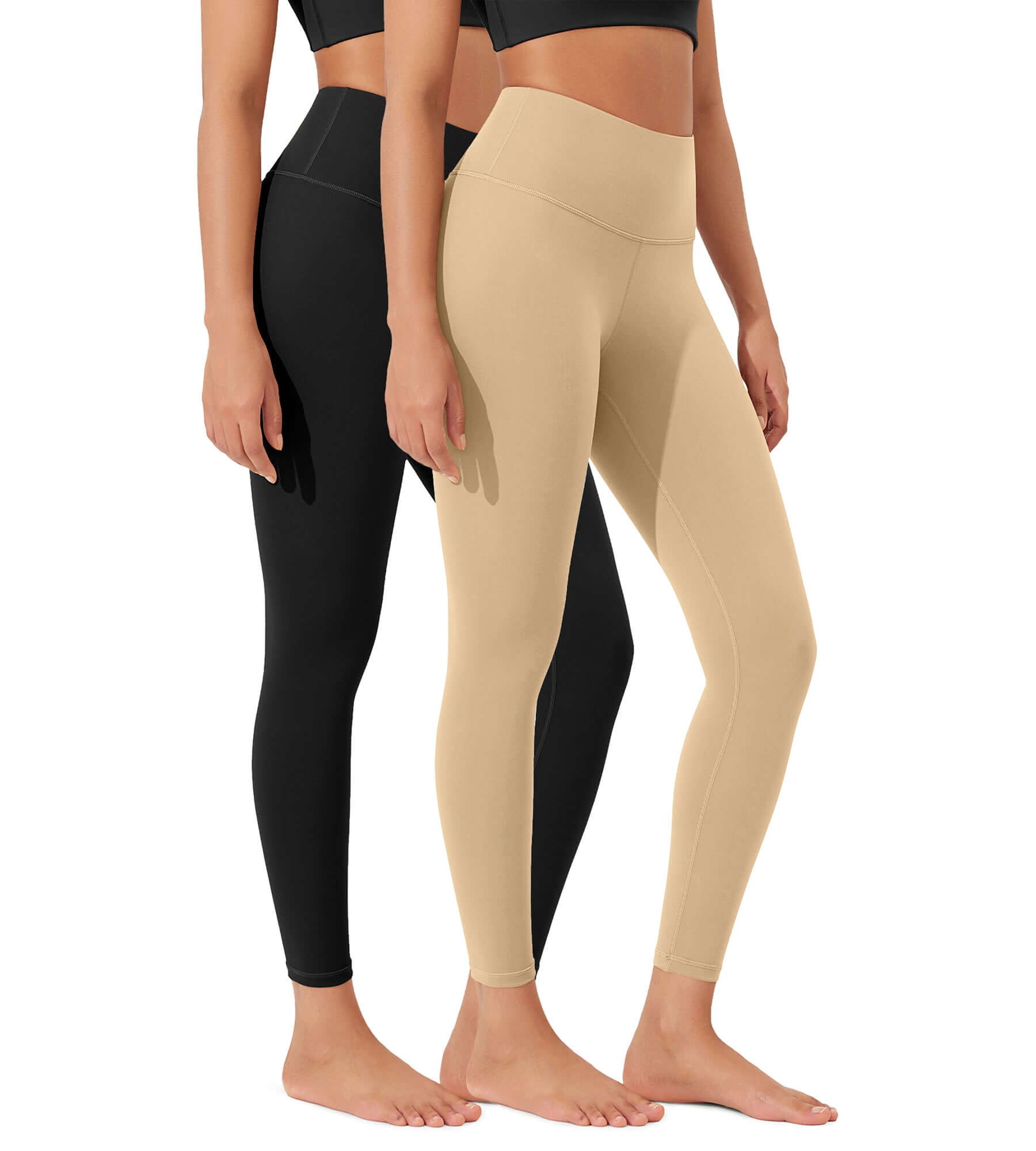 ODLEX 2-Pack 25 High Waist Workout Tummy Control Atheltic Leggings - ododos