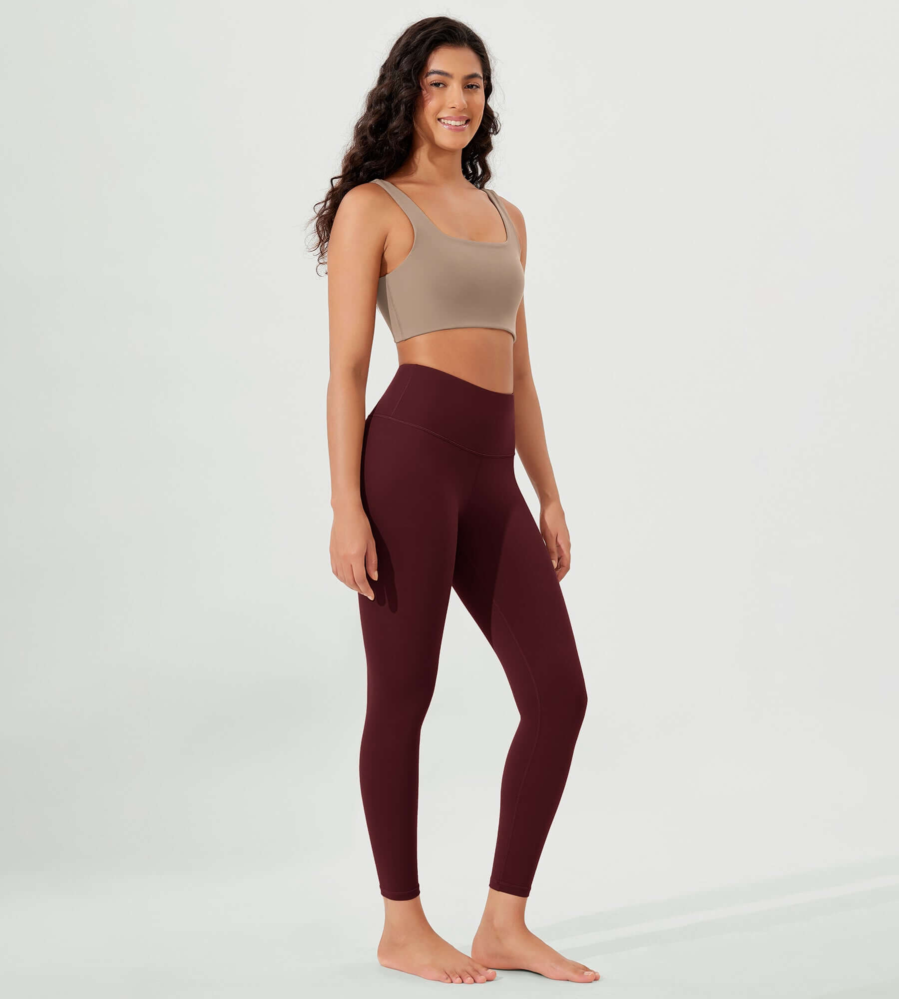 ODLEX 2-Pack 25 High Waist Workout Tummy Control Atheltic Leggings - ododos