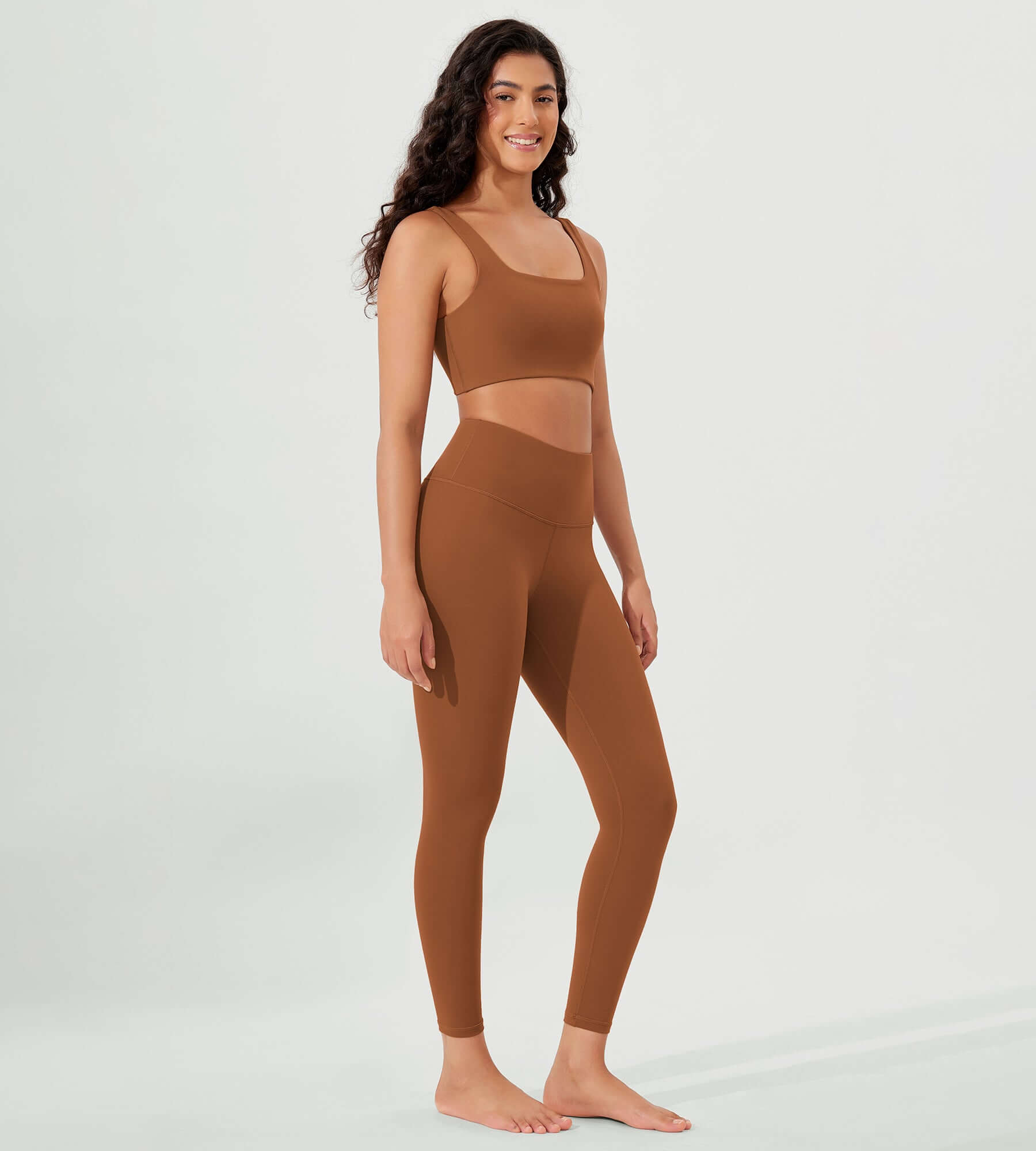 ODLEX 2-Pack 25 High Waist Workout Tummy Control Atheltic Leggings - ododos