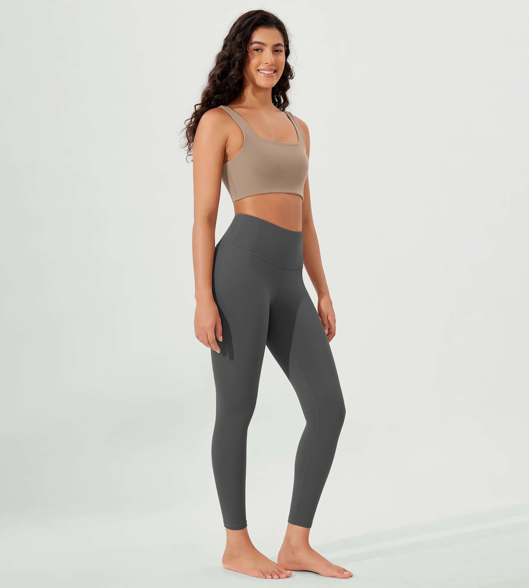 ODLEX 2-Pack 25 High Waist Workout Tummy Control Atheltic Leggings - ododos