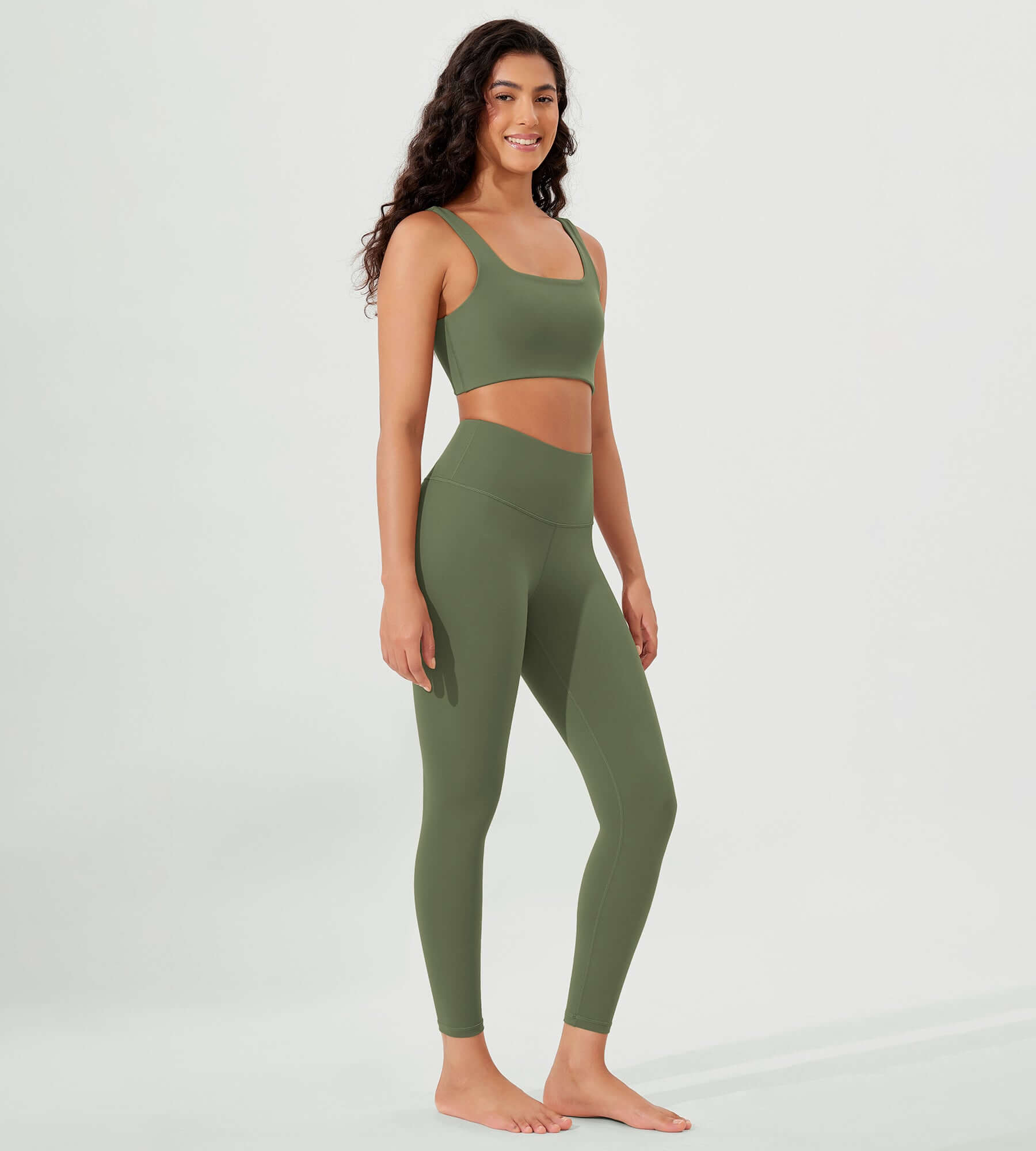 ODLEX 2-Pack 25 High Waist Workout Tummy Control Atheltic Leggings - ododos