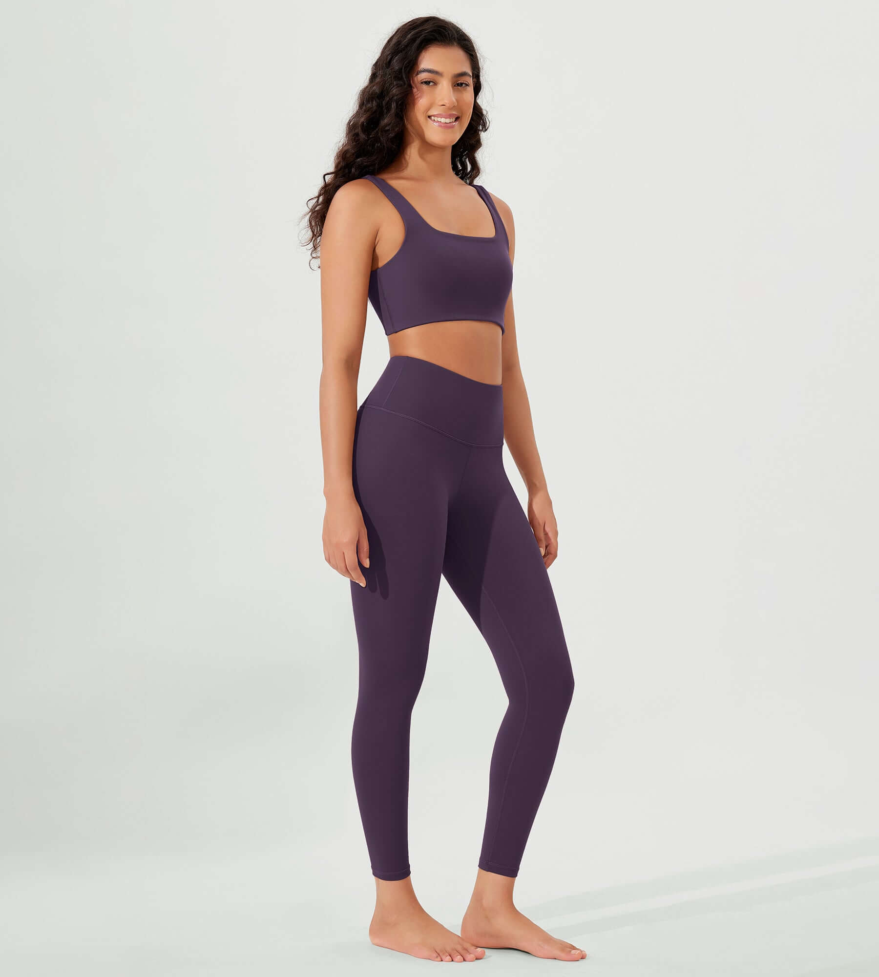 ODLEX 2-Pack 25 High Waist Workout Tummy Control Atheltic Leggings - ododos