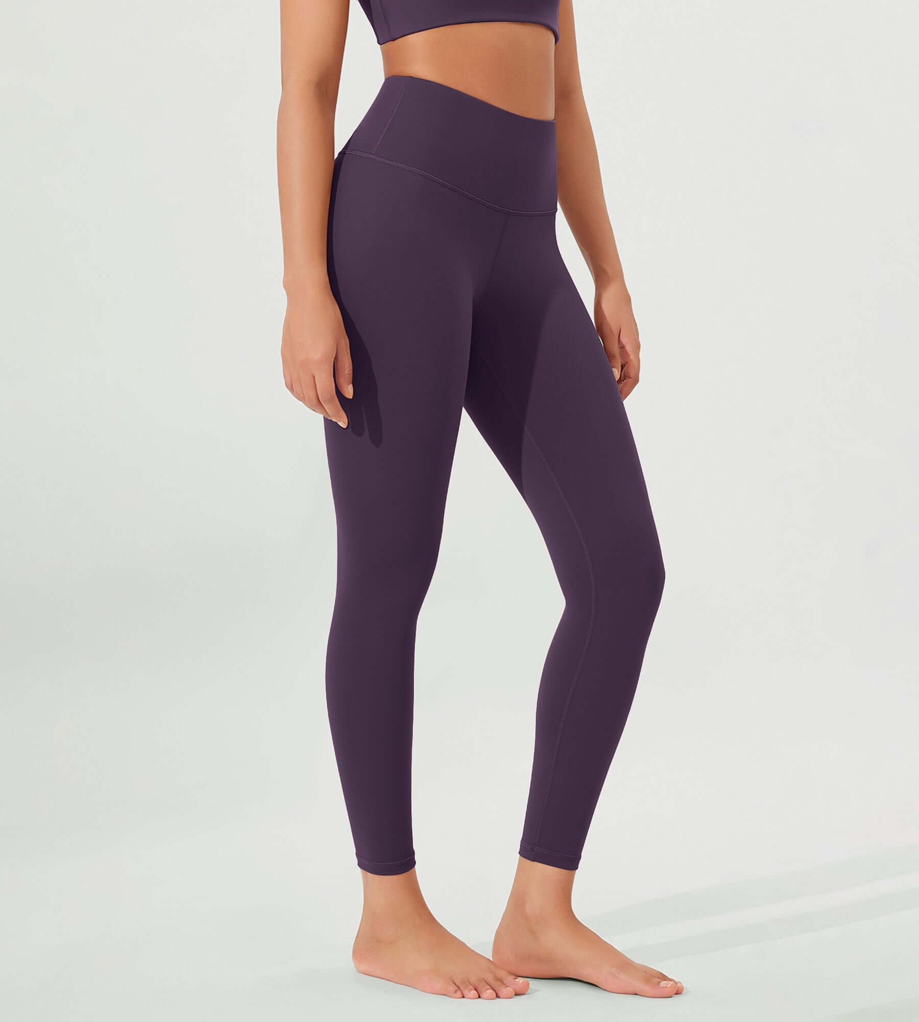 ODLEX 2-Pack 25 High Waist Workout Tummy Control Atheltic Leggings - ododos