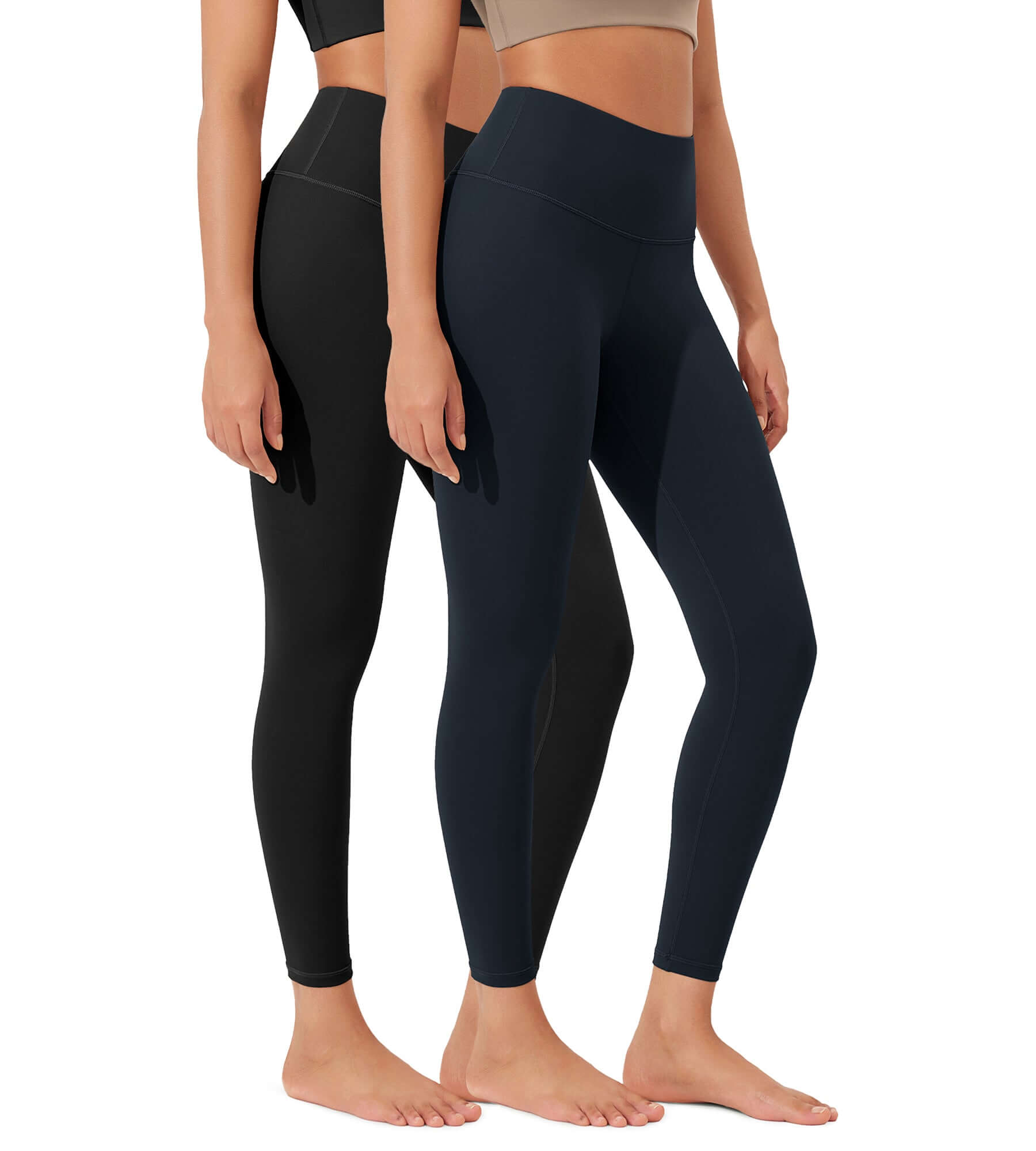 ODLEX 2-Pack 25 High Waist Workout Tummy Control Atheltic Leggings - ododos