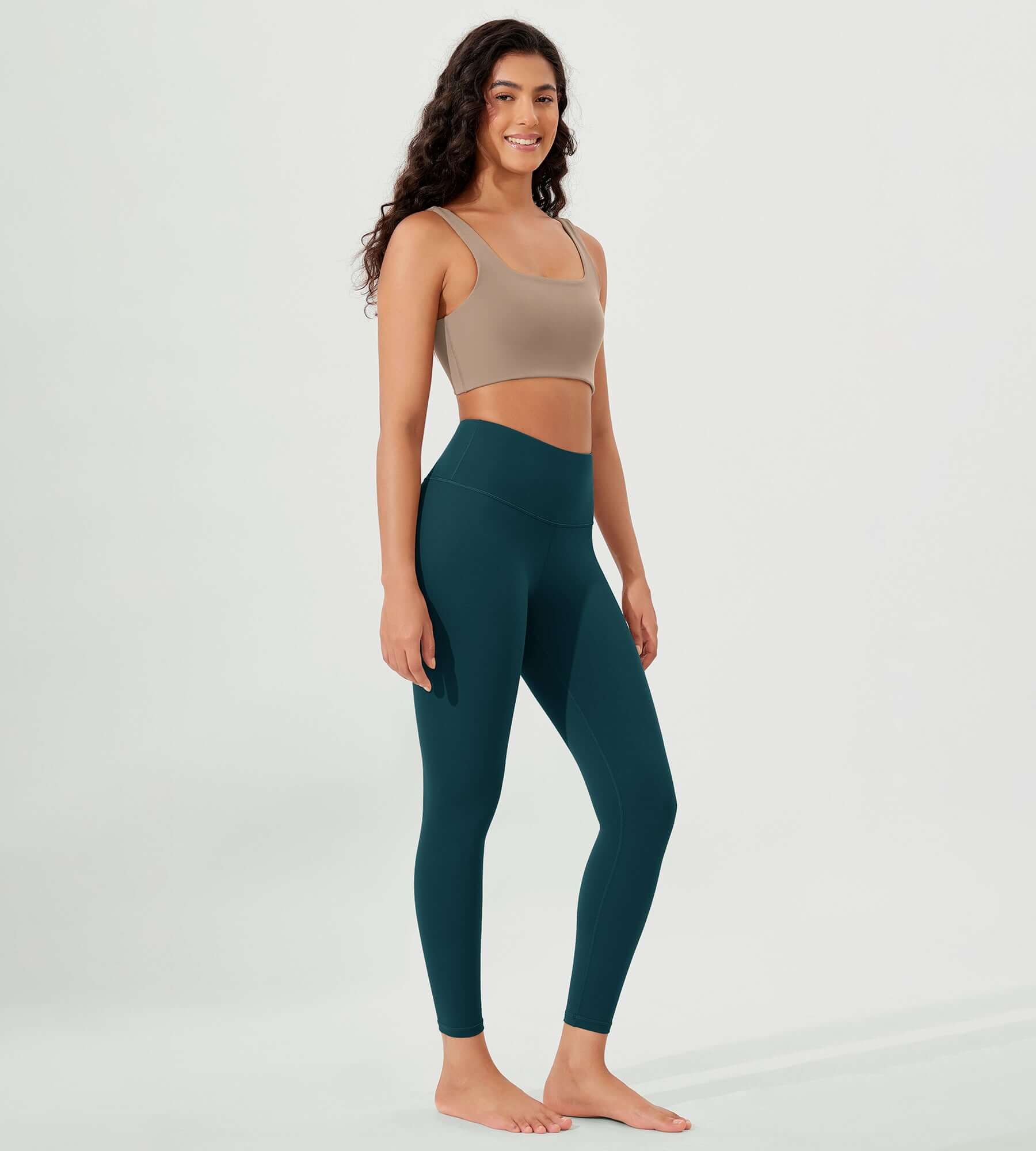 ODLEX 2-Pack 25 High Waist Workout Tummy Control Atheltic Leggings - ododos