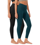 ODLEX 2-Pack 25" High Waist Workout Tummy Control Atheltic Leggings - ododos