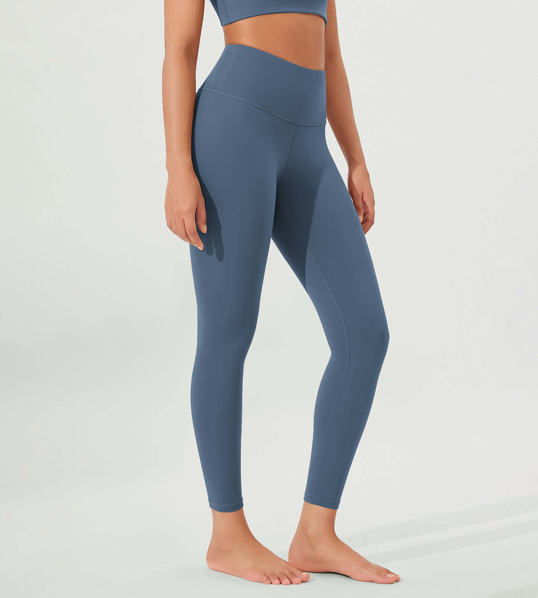 ODLEX 2-Pack 25 High Waist Workout Tummy Control Atheltic Leggings - ododos