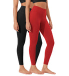 ODLEX 2-Pack 25" High Waist Workout Tummy Control Atheltic Leggings - ododos