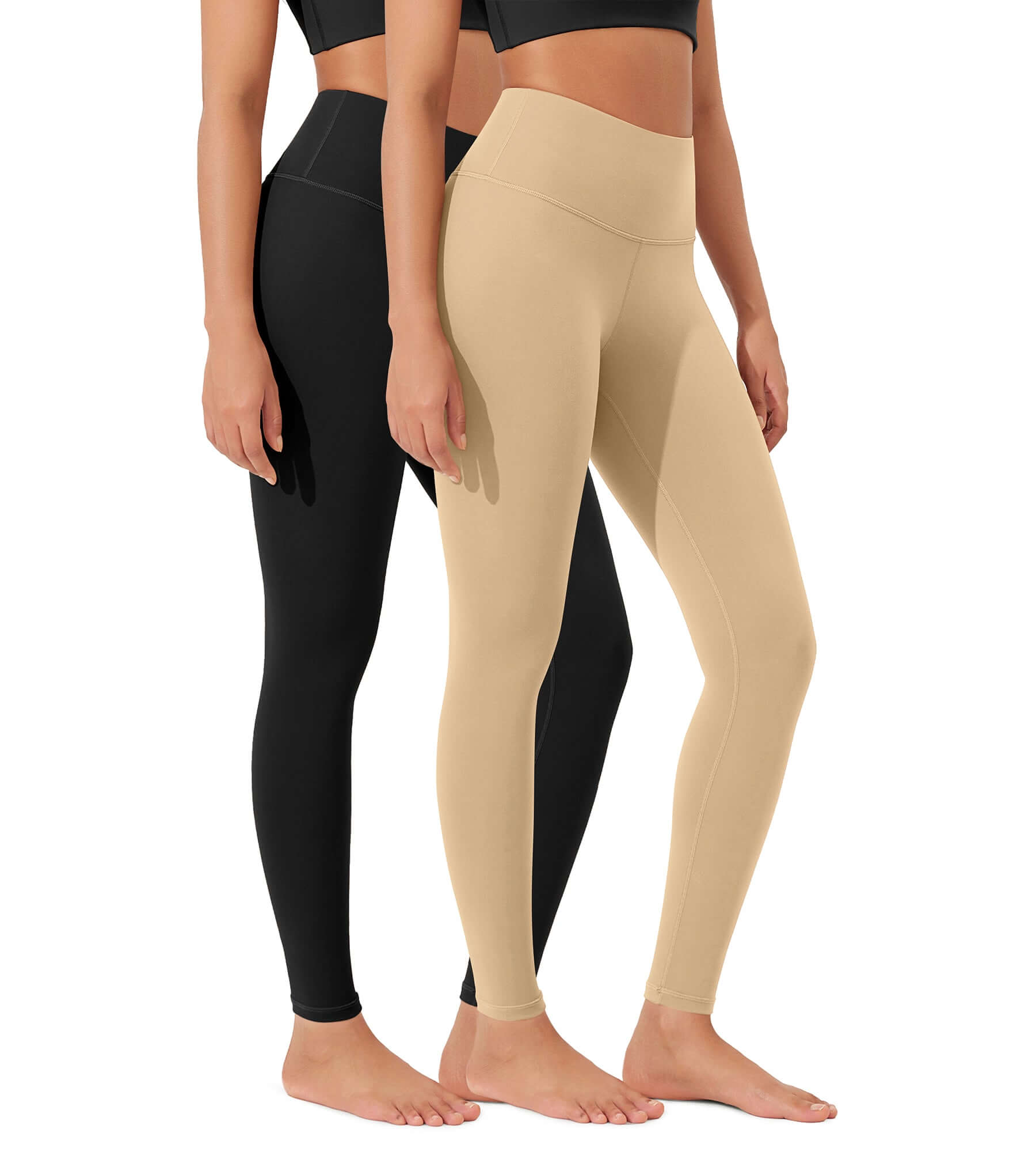 ODLEX 2-Pack 28 High Waist Workout Tummy Control Atheltic Leggings - ododos