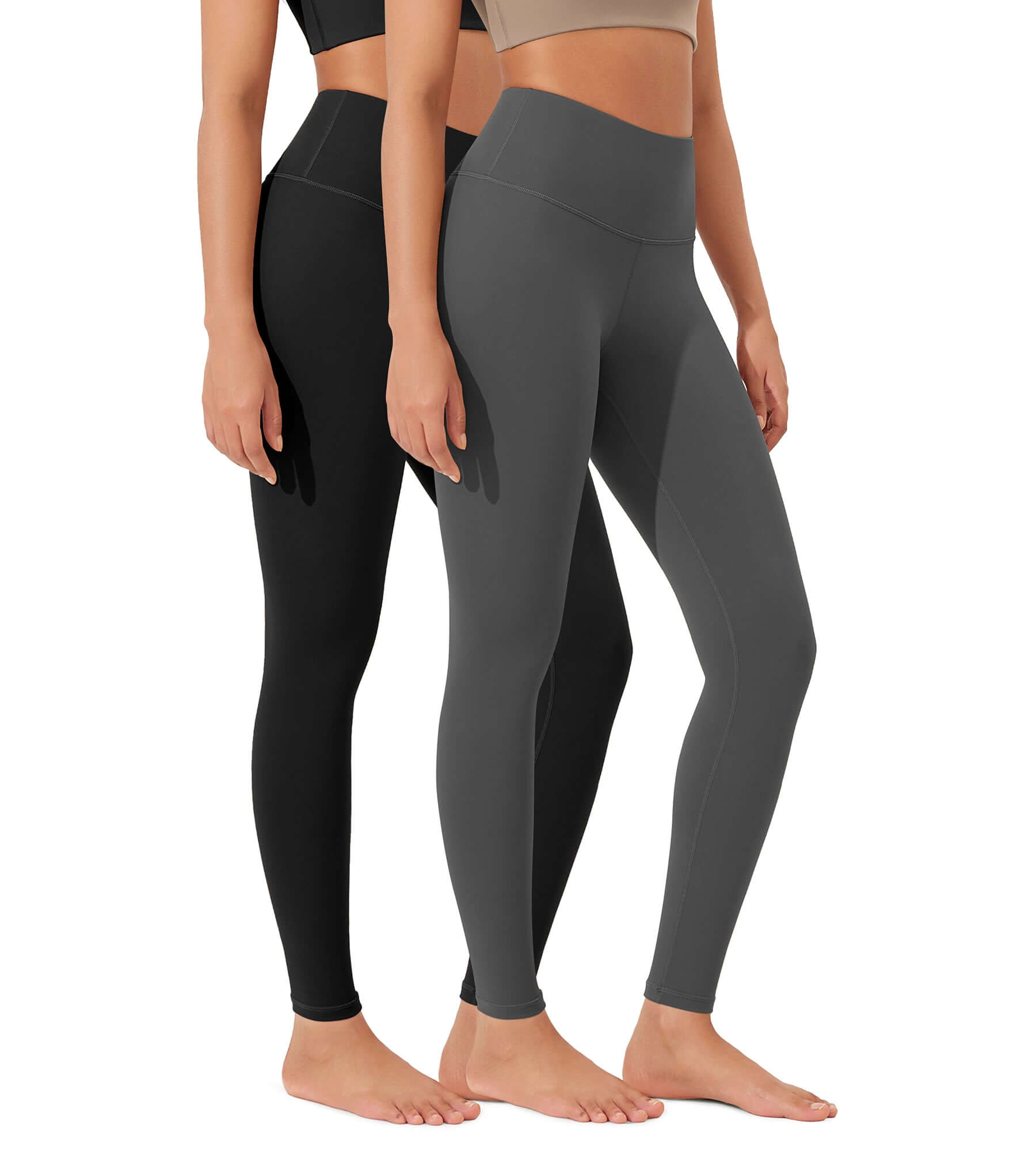 ODLEX 2-Pack 28 High Waist Workout Tummy Control Atheltic Leggings - ododos