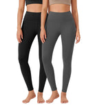 ODLEX 2-Pack 28" High Waist Workout Tummy Control Atheltic Leggings - ododos