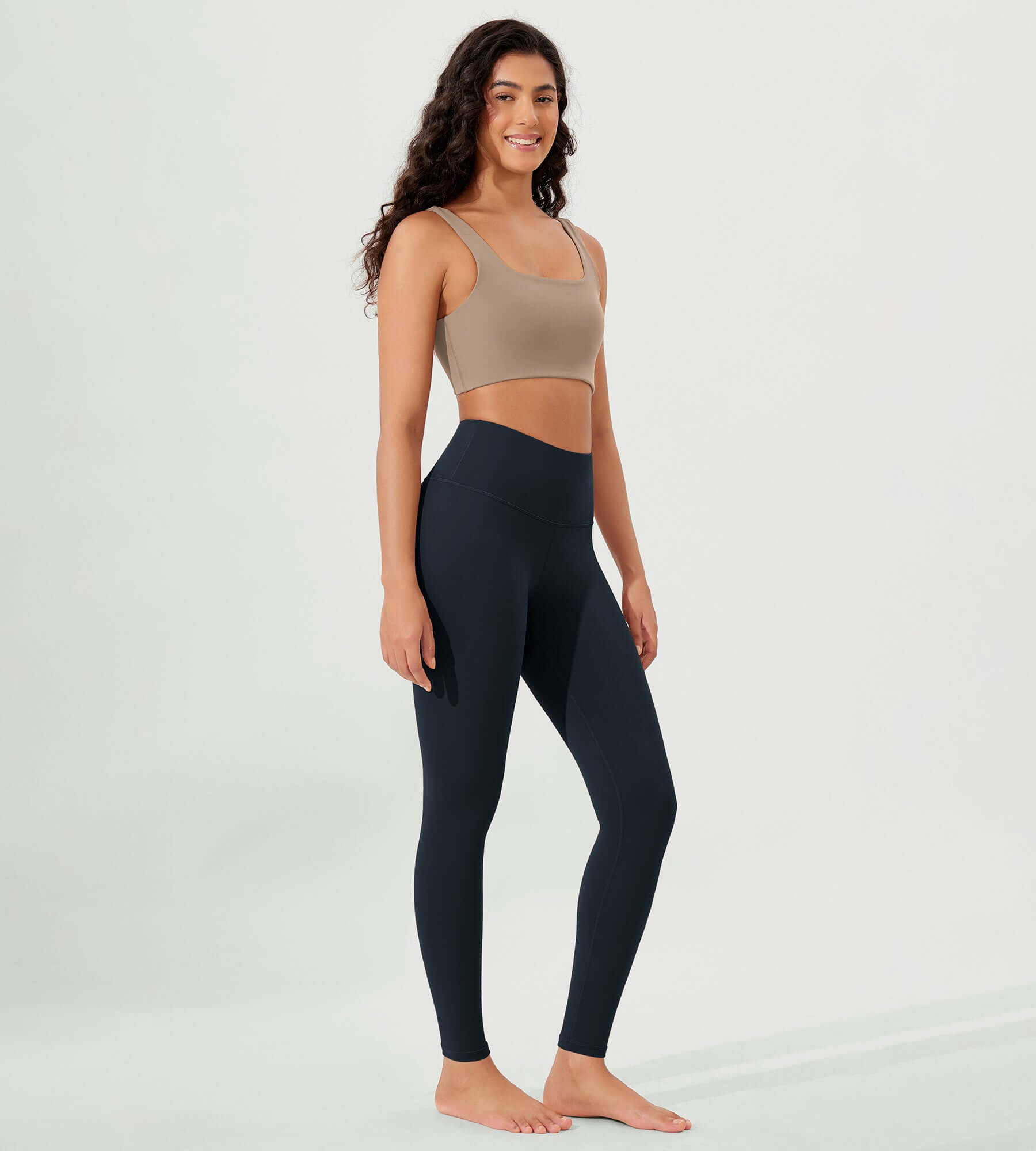 ODLEX 2-Pack 28 High Waist Workout Tummy Control Atheltic Leggings - ododos