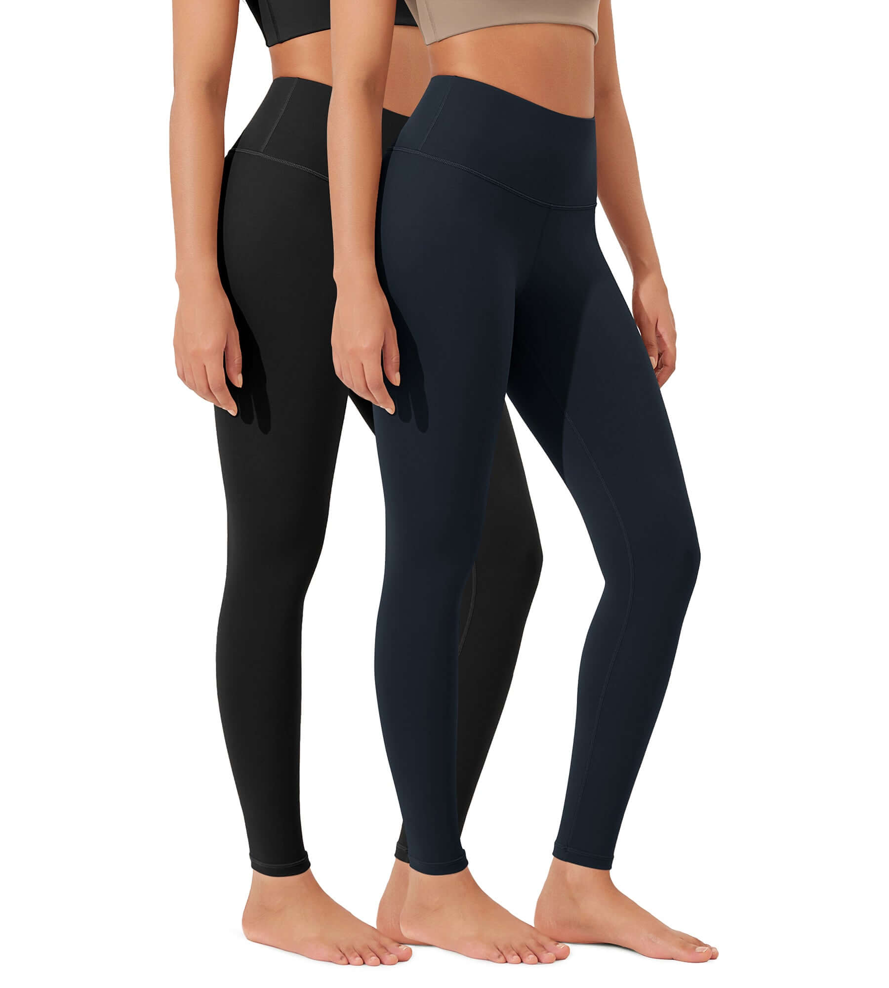 ODLEX 2-Pack 28 High Waist Workout Tummy Control Atheltic Leggings - ododos