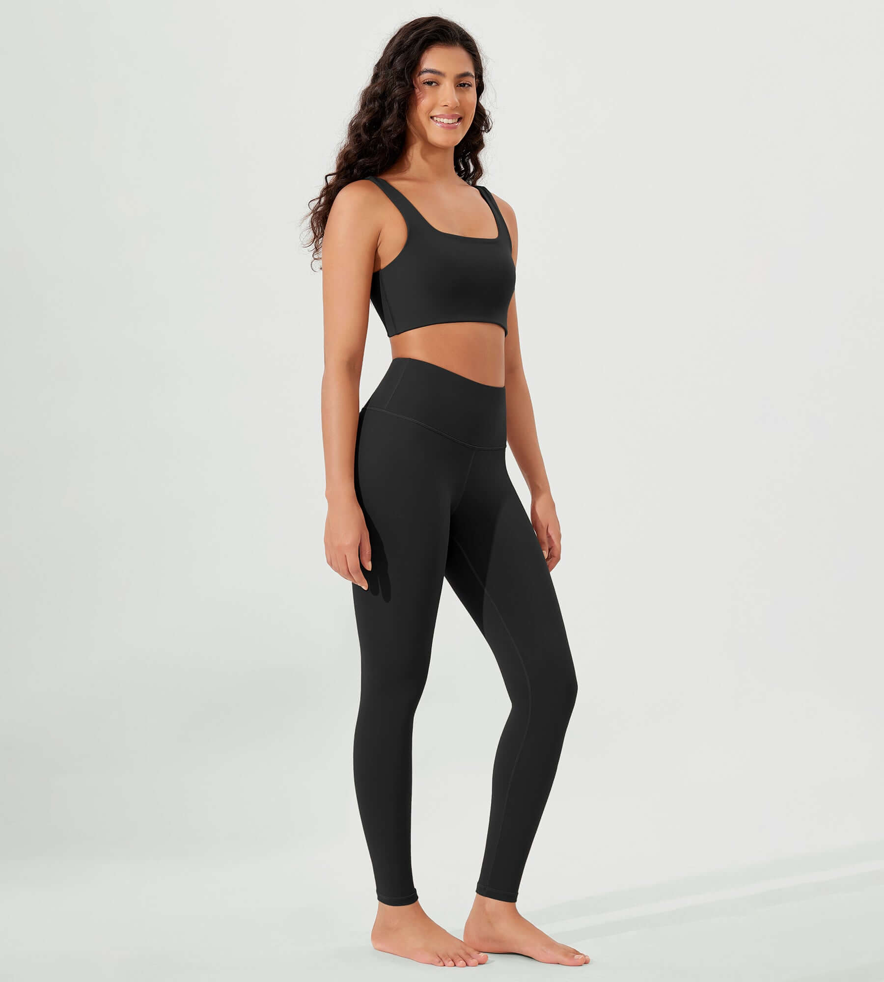 ODLEX 2-Pack 28 High Waist Workout Tummy Control Atheltic Leggings - ododos