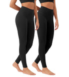 ODLEX 2-Pack 28" High Waist Workout Tummy Control Atheltic Leggings - ododos