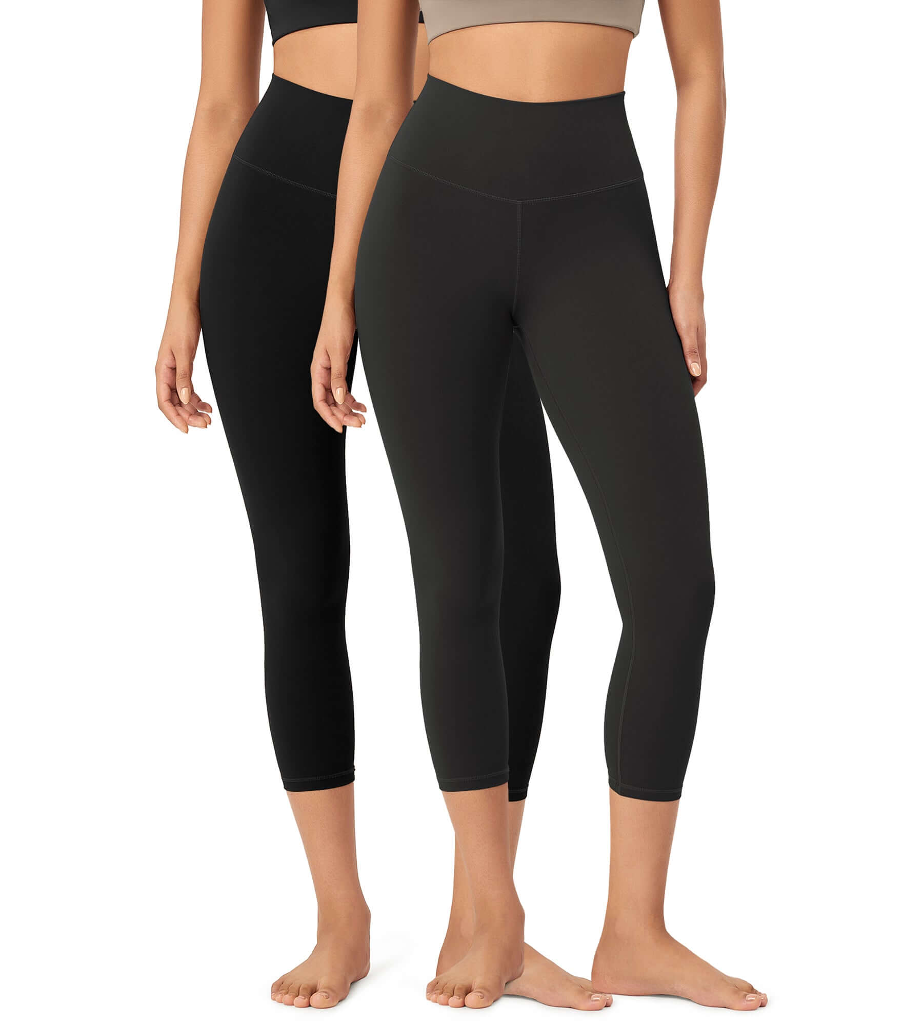 23 ODCLOUD 2-Pack Buttery Soft Lounge Yoga High Waist Yoga Leggings Black+onyx Black Grey - ododos