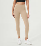 ODCLOUD 25" High Waist Lounge Yoga Leggings Beige - ododos