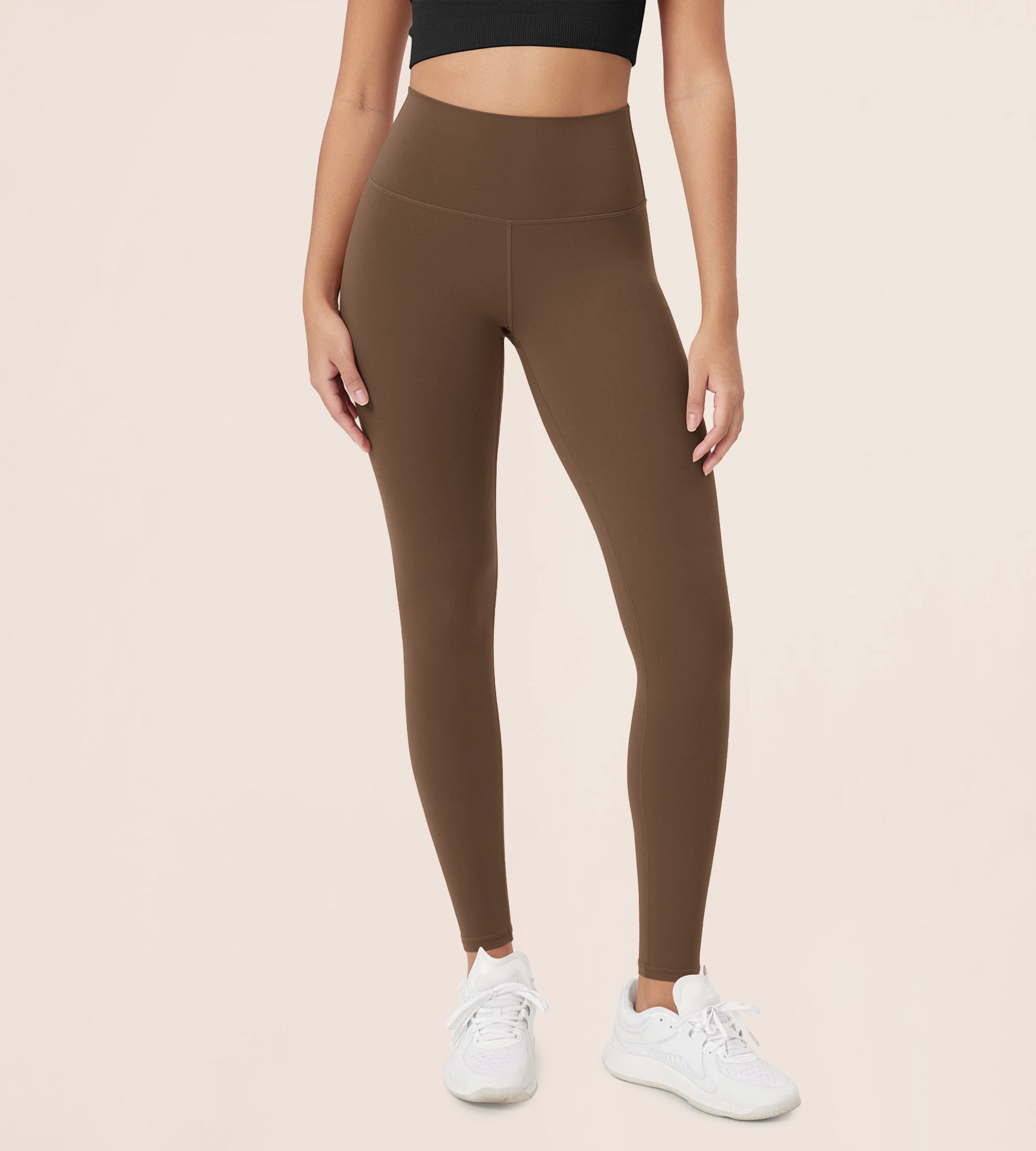 ODCLOUD 28 High Waist Lounge Yoga Leggings Brunette - ododos