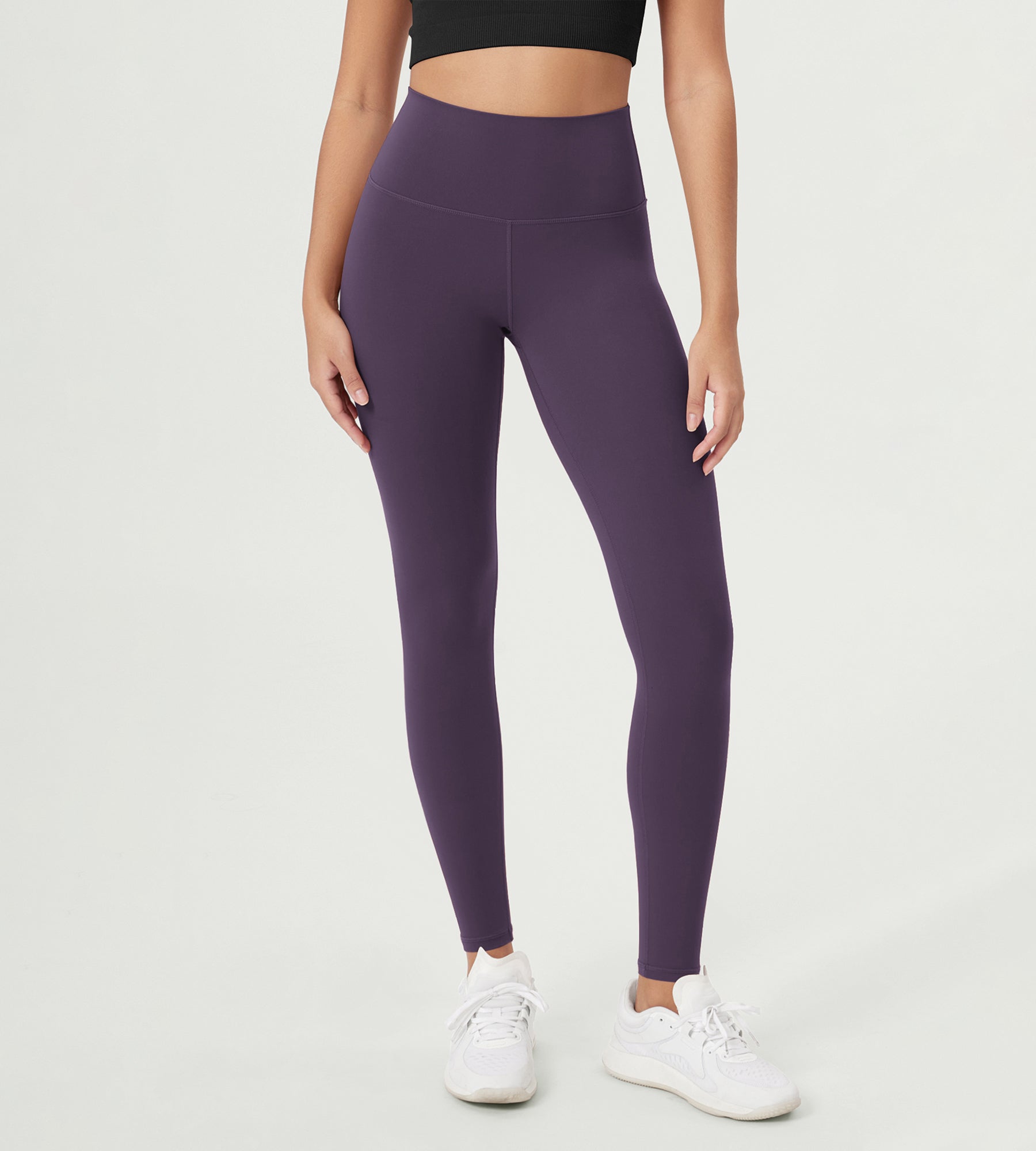 ODCLOUD 28" High Waist Lounge Yoga Leggings Dark Purple - ododos