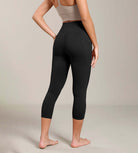 Odcloud Lounge Yoga 21" High Waist Capri Leggings with Pockets - ododos