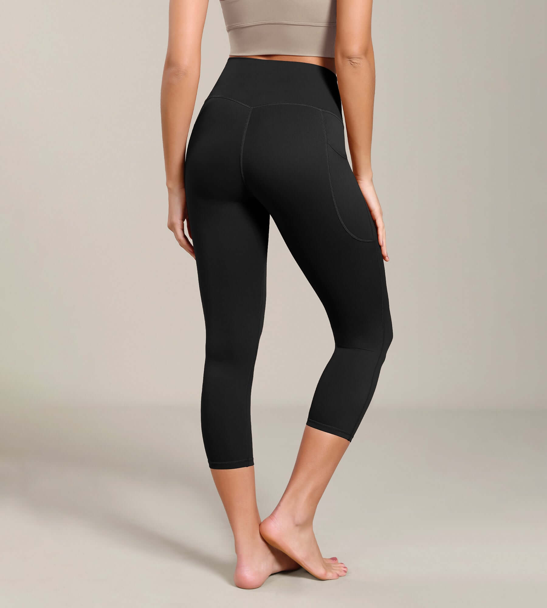 Odcloud Lounge Yoga 21 High Waist Capris Leggings with Pockets - ododos