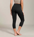 Odcloud Lounge Yoga 21" High Waist Capri Leggings with Pockets - ododos