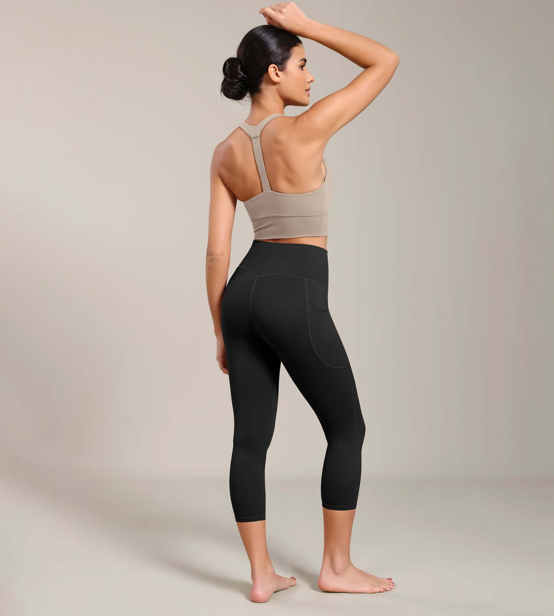 Odcloud Lounge Yoga 21 High Waist Capris Leggings with Pockets - ododos