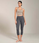 Odcloud Lounge Yoga 21" High Waist Capri Leggings with Pockets - ododos