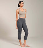 Odcloud Lounge Yoga 21" High Waist Capri Leggings with Pockets - ododos