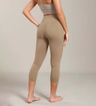 Odcloud Lounge Yoga 21" High Waist Capri Leggings with Pockets - ododos